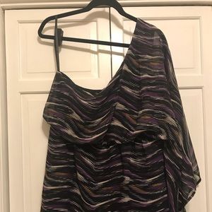 One shoulder mini dress